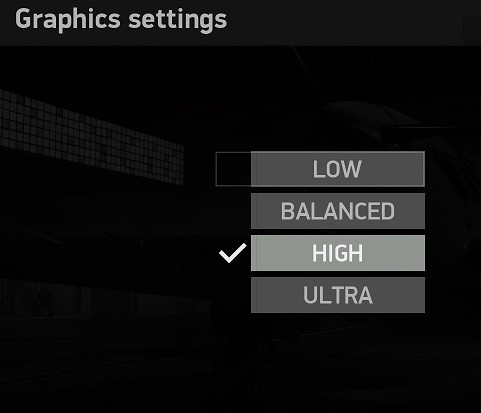 a screenshot of a graphic setting